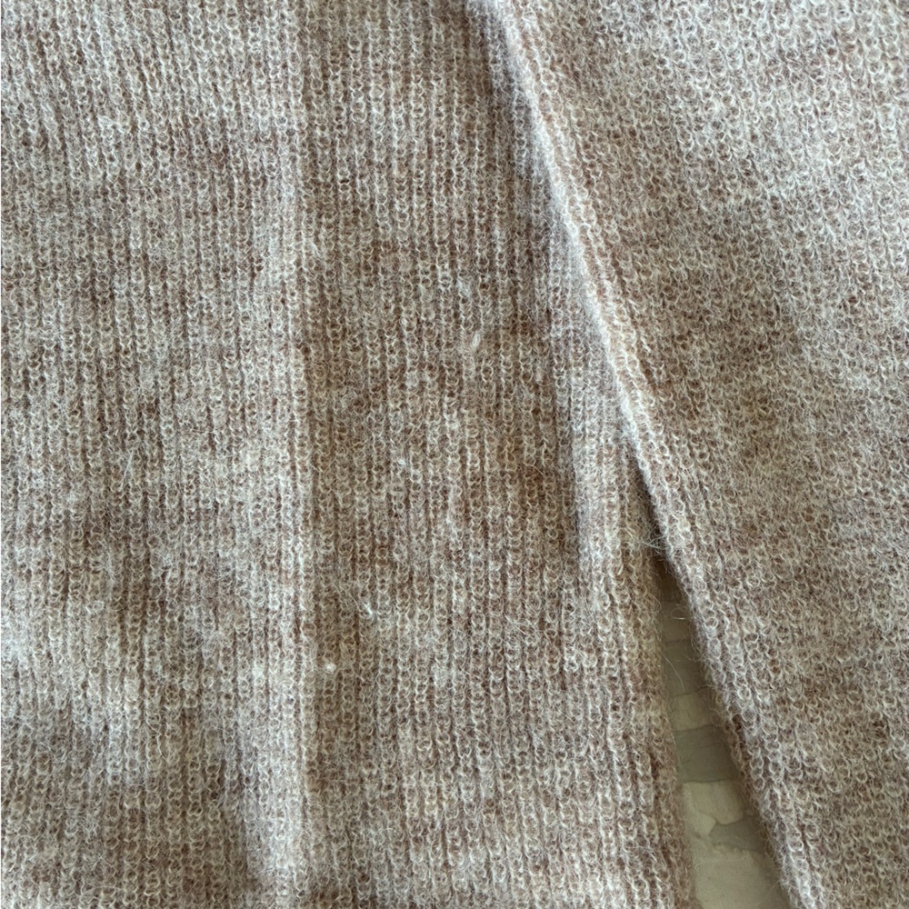Sezane Gaspard Cardigan Cozy Beige Tan Women's Sweater - Picture 5 of 8